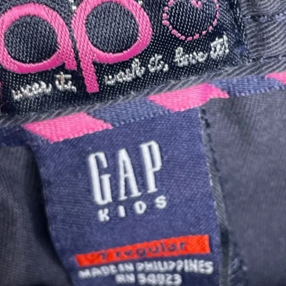 Gap Girls Skirt Pleated School Uniform Chino 7 Regular Navy Blue